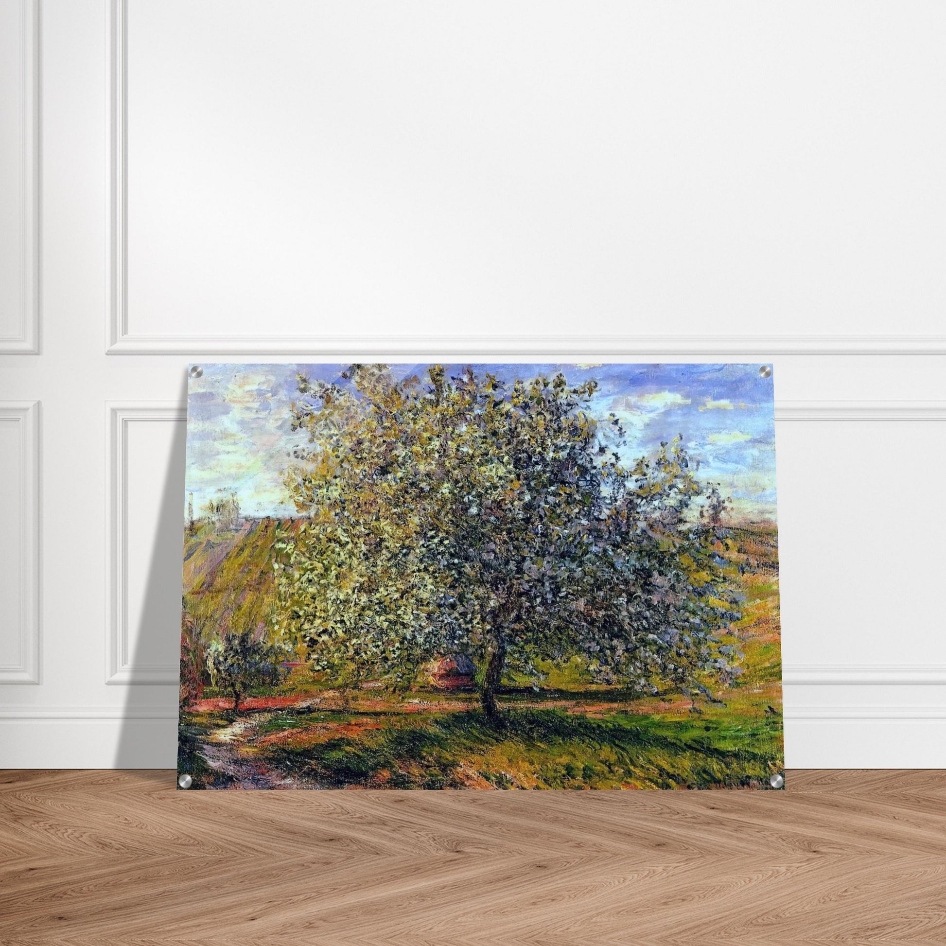 Tree in Flower near Vetheuil - claude monet Acrylic Print - 70x100 cm / 28x40″ inches | claude monet Wall Art | claude monet Prints