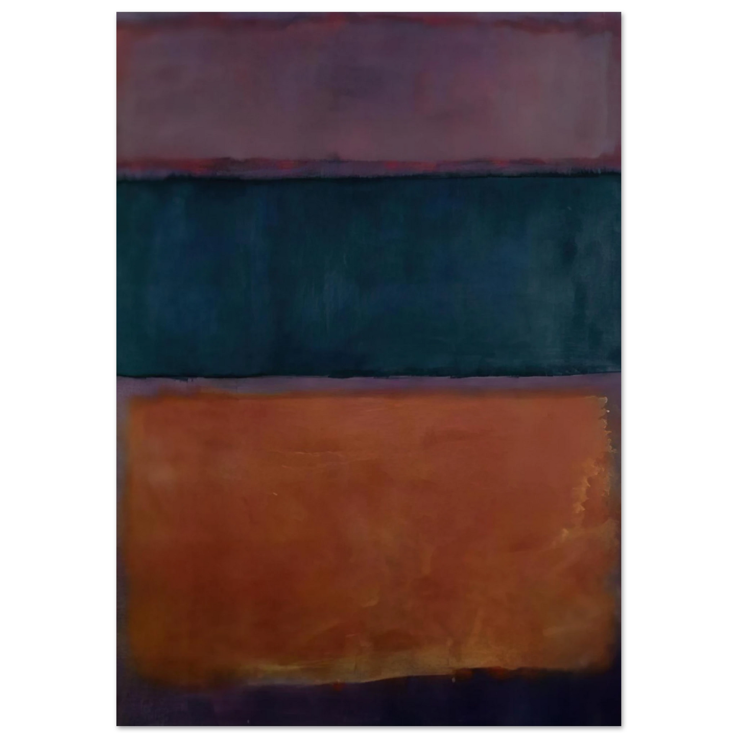 Helen Frankenthaler - Untitled - 1963 Wall art - A3 (29.7 x 42  cm) - Premium Wooden Framed Poster With Fine Art Paper-canvas - Wood frame