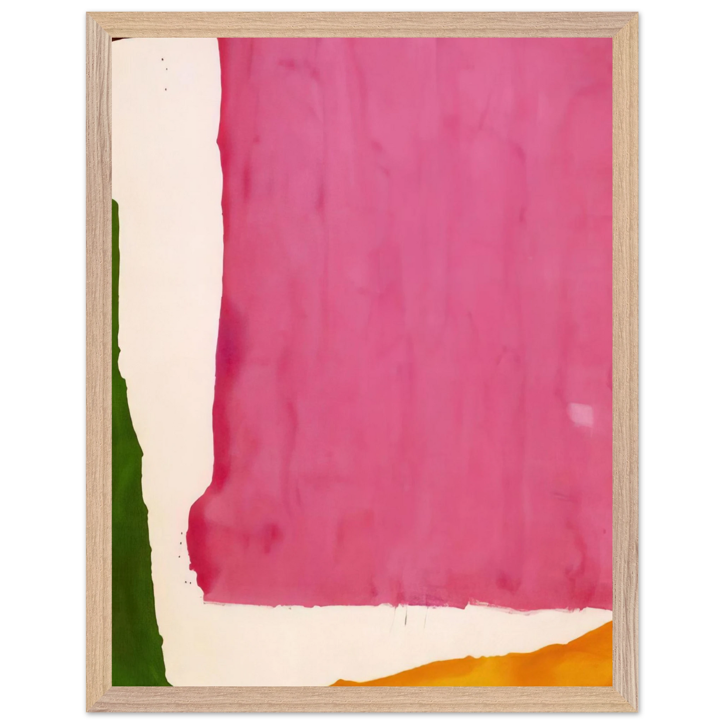 Helen Frankenthaler - Mauve District - 1966 Wall art - 30x40 cm / 12x16 inches - Premium Wooden Framed Poster With Fine Art Paper-canvas - Black frame