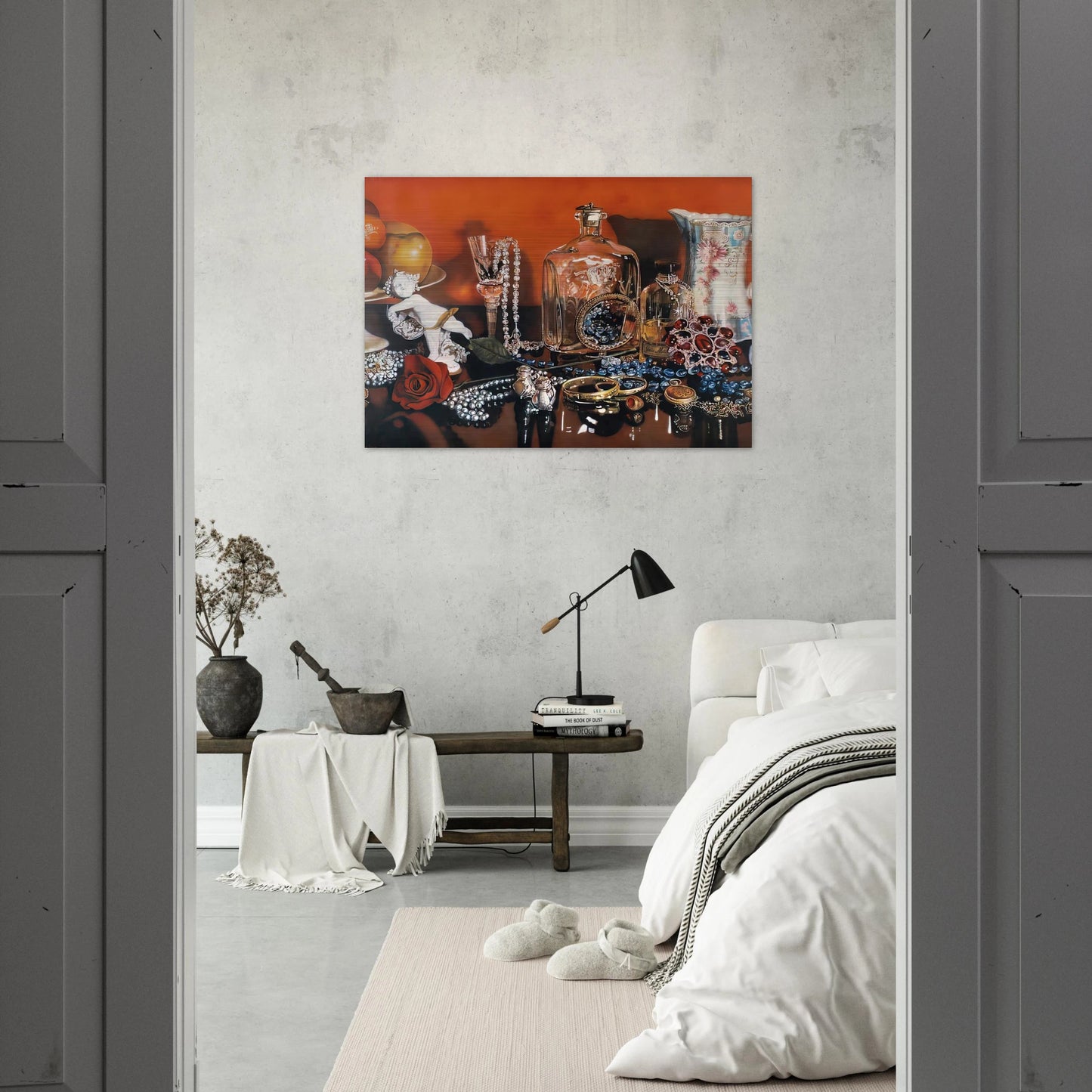 JOLIE MADAME 1973 - Audrey Flack Brushed Aluminum Print - 70x100 cm / 28x40 inches | Audrey Flack Aluminum Print | Audrey Flack Prints