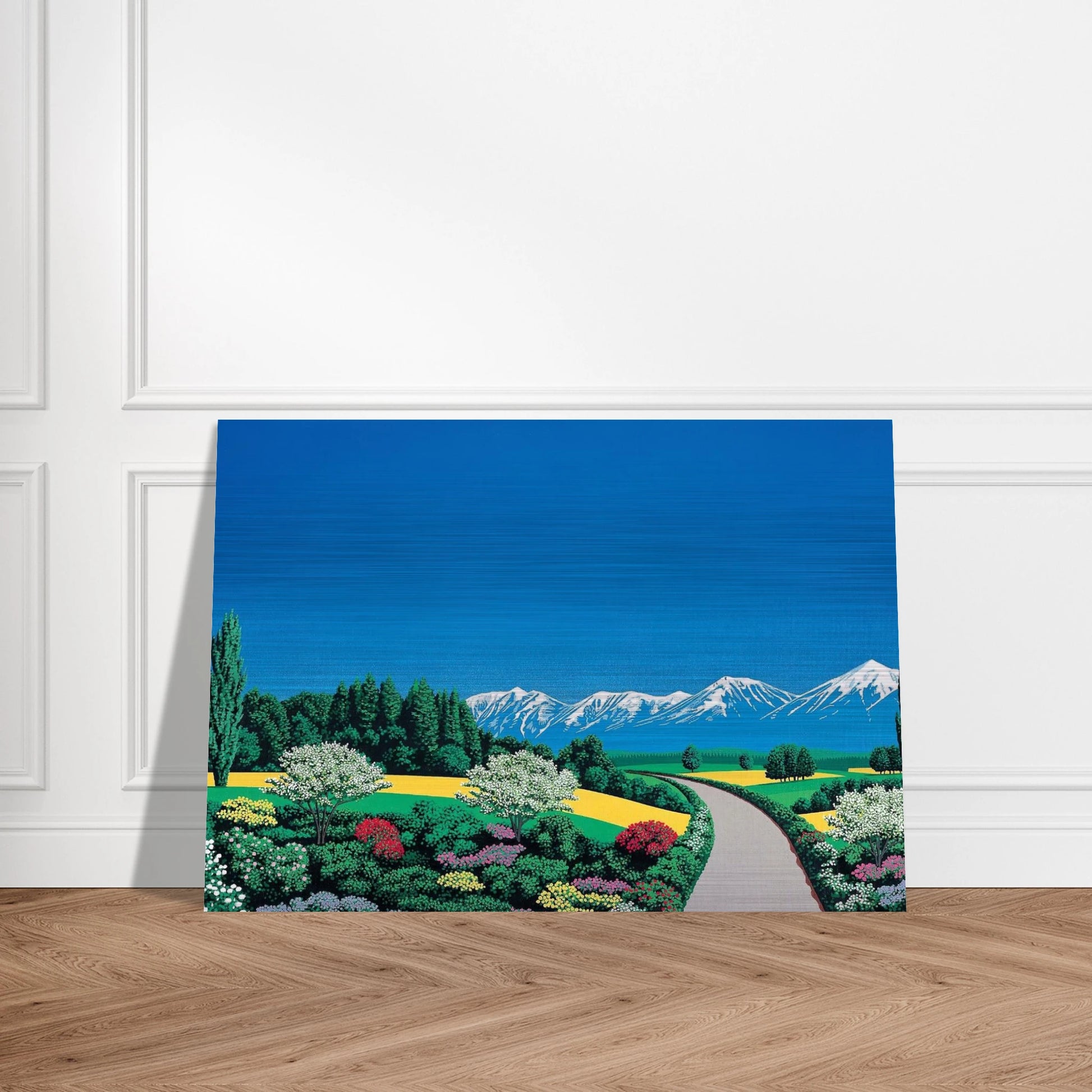 Elv Alps - Hiroshi Nagai Brushed Aluminum Print - 70x100 cm / 28x40 inches | Hiroshi Nagai Aluminum Print | Hiroshi Nagai Prints