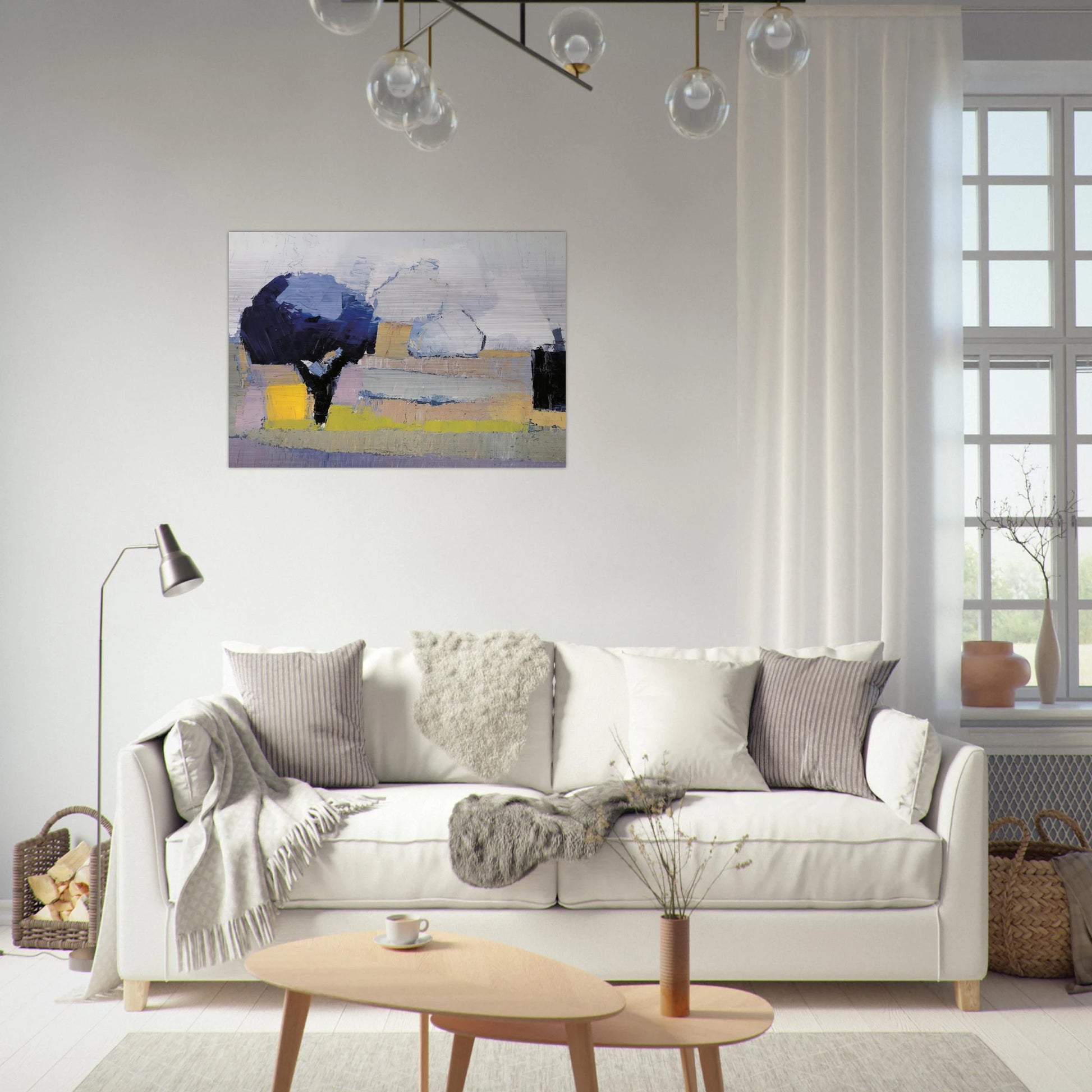 Paysage de Provence - Art Informel - Nicolas de Stael Brushed Aluminum Print - 70x100 cm / 28x40 inches | Nicolas de Stael Aluminum Print | Nicolas de Stael Prints