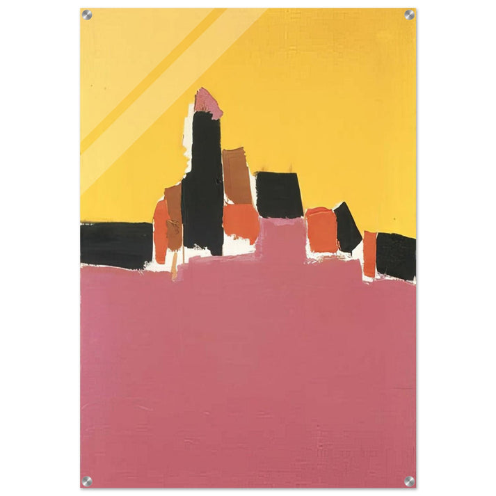 Syracuse - Lyrical Abstraction - Nicolas de Stael Acrylic Print - 70x100 cm / 28x40″ inches | Nicolas de Stael Wall Art | Nicolas de Stael Prints
