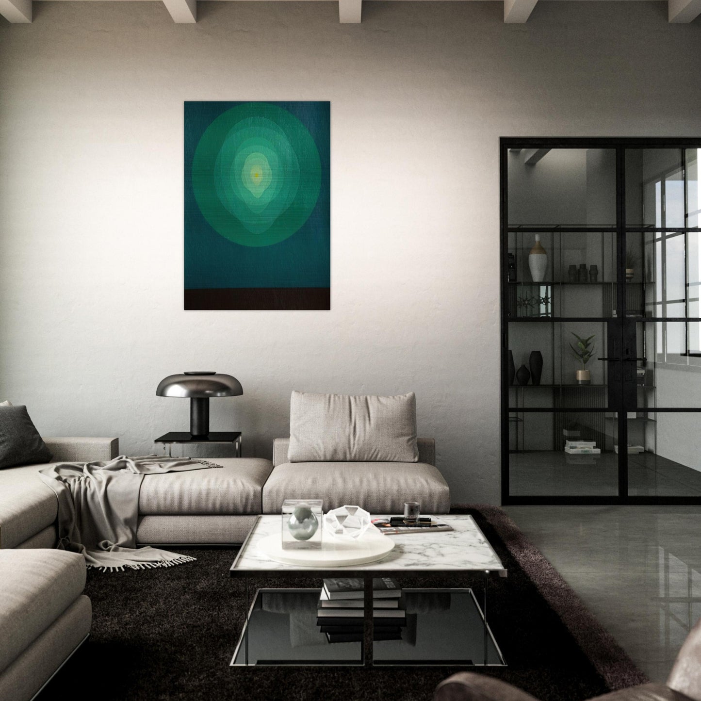 Icon Pyrophorous - 1969 - Clarence Holbrook Carter Brushed Aluminum Print - 70x100 cm / 28x40 inches | Clarence Holbrook Carter Aluminum Print | Clarence Holbrook Carter Prints