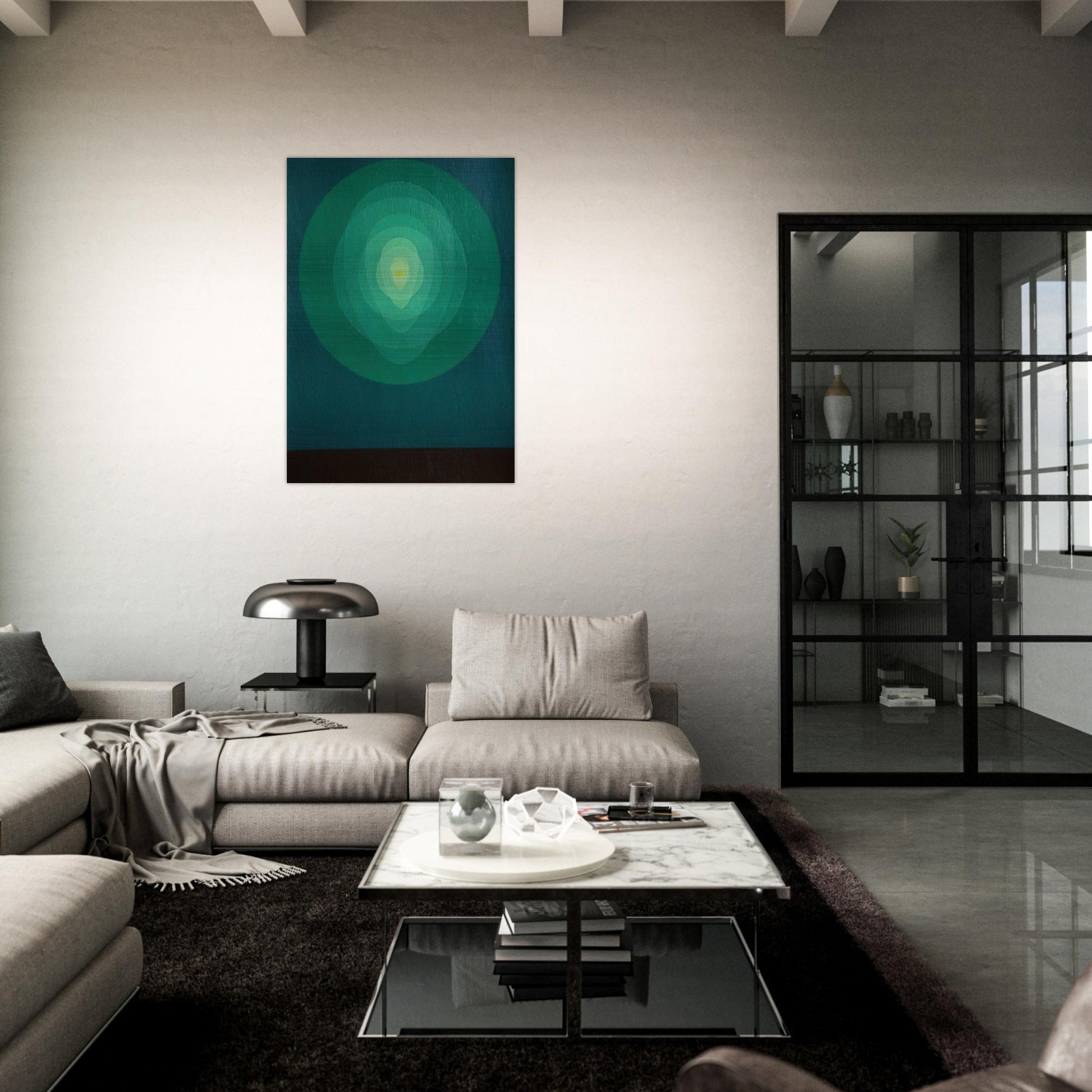 Icon Pyrophorous - 1969 - Clarence Holbrook Carter Brushed Aluminum Print - 70x100 cm / 28x40 inches | Clarence Holbrook Carter Aluminum Print | Clarence Holbrook Carter Prints