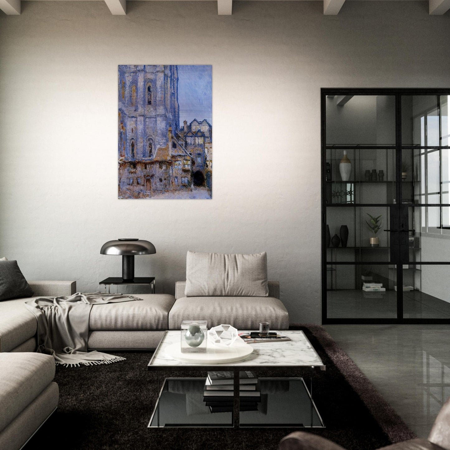The Cour d'Albane - claude monet Brushed Aluminum Print - 70x100 cm / 28x40 inches | claude monet Aluminum Print | claude monet Prints