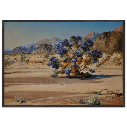 Smoketree - Post-Impressionism - Agnes Lawrence Pelton 70x100 cm / 28x40 inches Framed Art Print – Black Wooden Frame