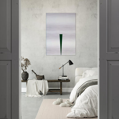 Blanco y Verde - 1966 - Carmen Herrera Brushed Aluminum Print - 70x100 cm / 28x40 inches | Carmen Herrera Aluminum Print | Carmen Herrera Prints