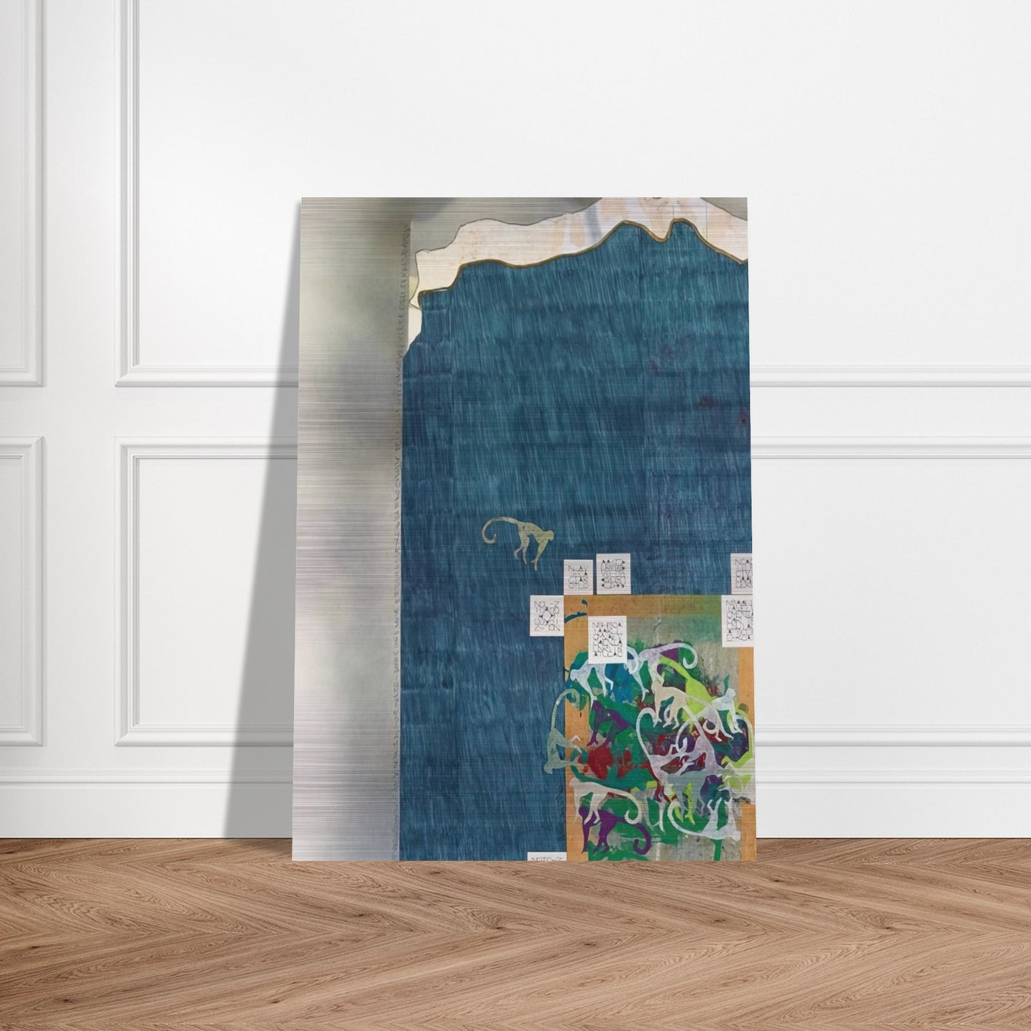 UNTITLED - Alighiero Boetti Brushed Aluminum Print - 70x100 cm / 28x40 inches | Alighiero Boetti Aluminum Print | Alighiero Boetti Prints