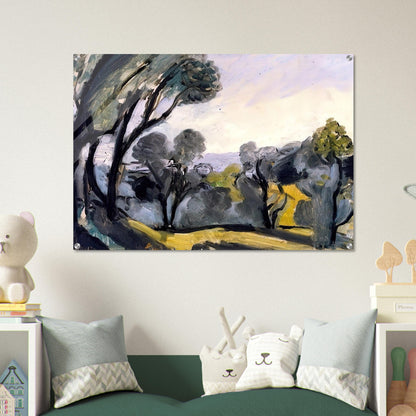 LANDSCAPE WITH OLIVE TREES 1918 - Henri Matisse Acrylic Print - 70x100 cm / 28x40″ inches