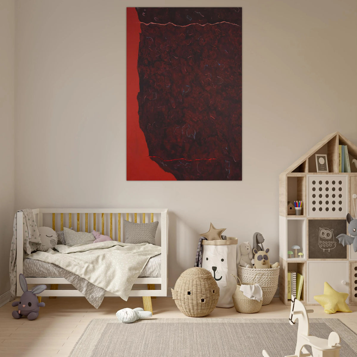 Edge of Burning Brush - 1986 - Theodoros Stamos Art Prints - 100x150 cm / 40x60″ inches | Theodoros Stamos Poster | Theodoros Stamos Prints