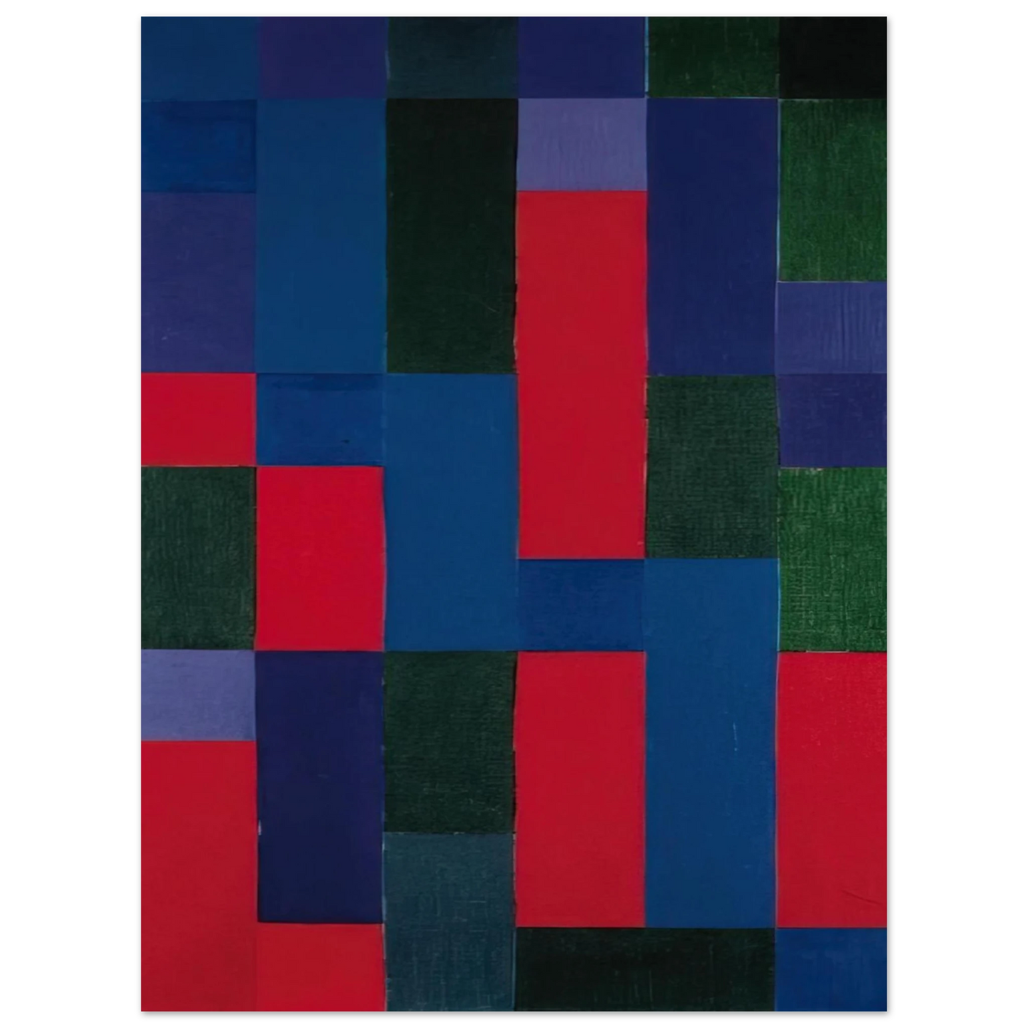 Johannes Itten - Grn-Blau-Rot - 1967  75x100 cm / 30x40inches Fine Art Poster