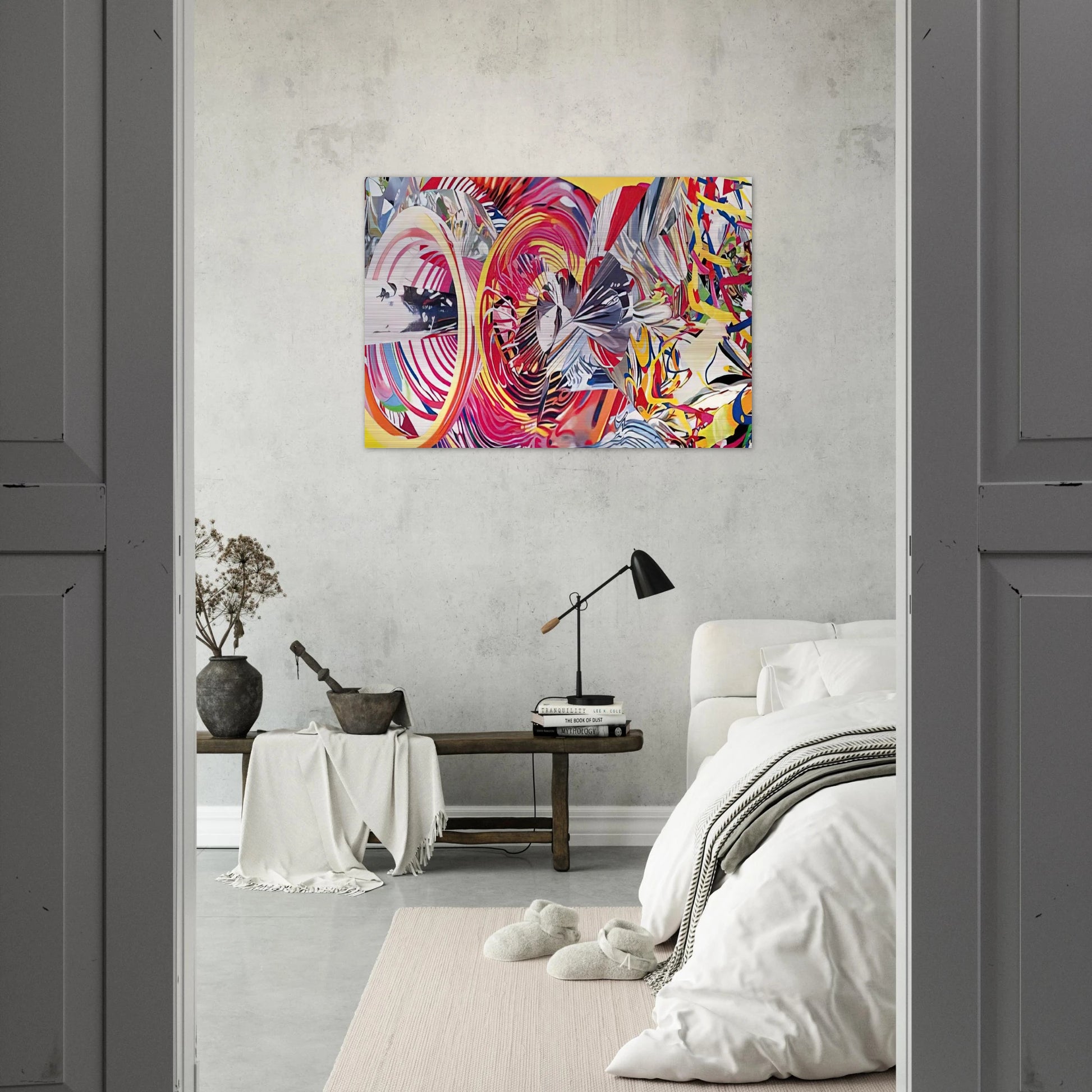 Stowaway Peers Out at the Speed of Light - James Rosenquist Brushed Aluminum Print - 70x100 cm / 28x40 inches | James Rosenquist Aluminum Print | James Rosenquist Prints