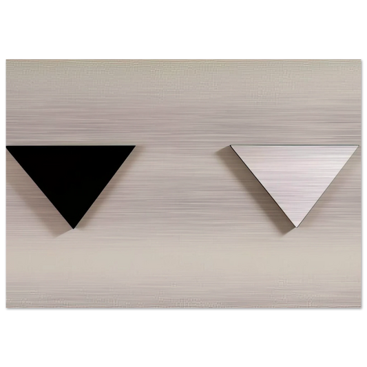 MIRROR OBJECT 1973 - BLINKY PALERMO Brushed Aluminum Print - 70x100 cm / 28x40 inches | BLINKY PALERMO Aluminum Print | BLINKY PALERMO Prints