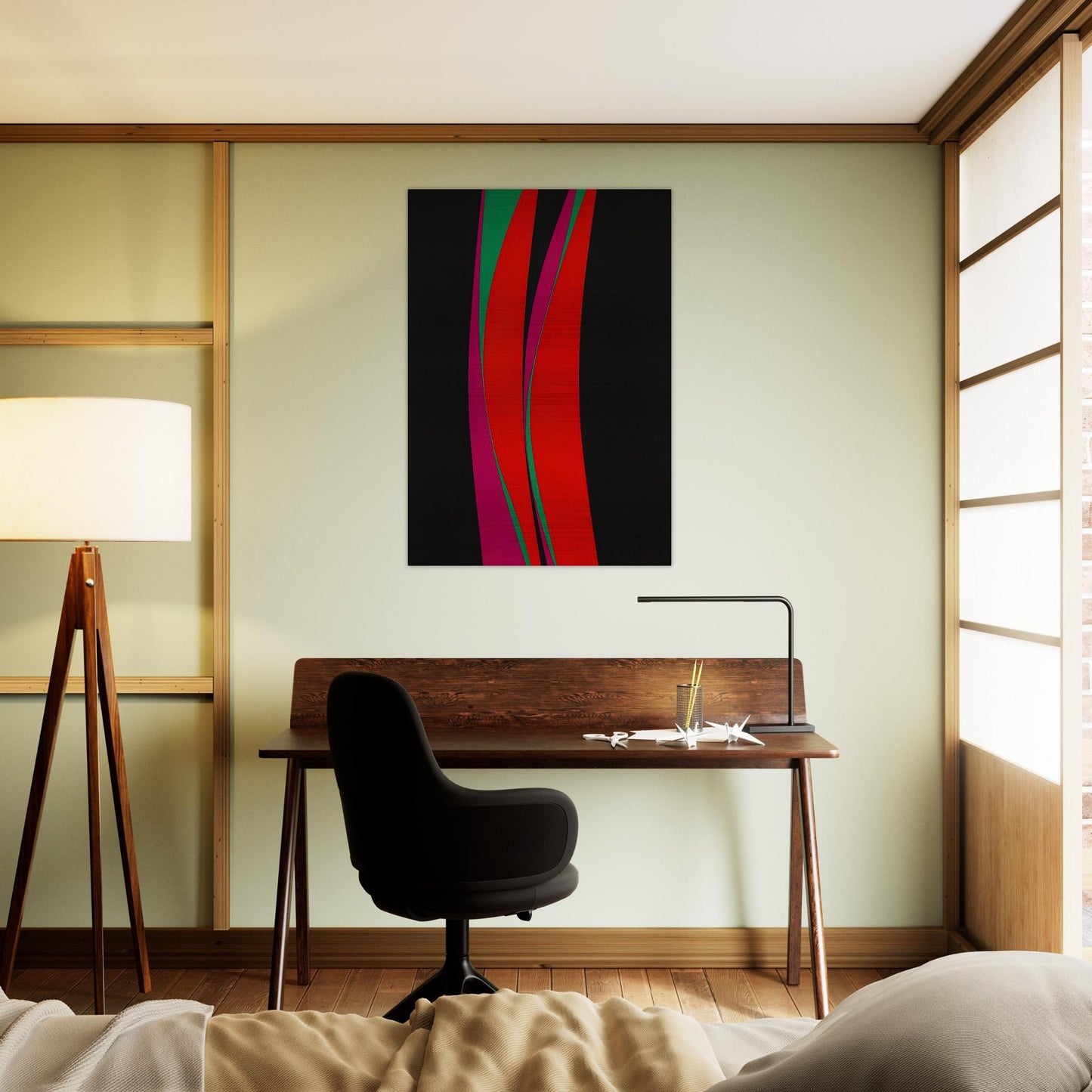 Untitled February 4 - 1967 - Lorser Feitelson Brushed Aluminum Print - 70x100 cm / 28x40 inches | Lorser Feitelson Aluminum Print | Lorser Feitelson Prints