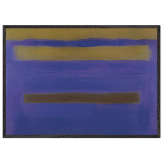 UNTITLED 1980 1 - Esteban Vicente 70x100 cm / 28x40 inches Framed Art Print – Black Wooden Frame