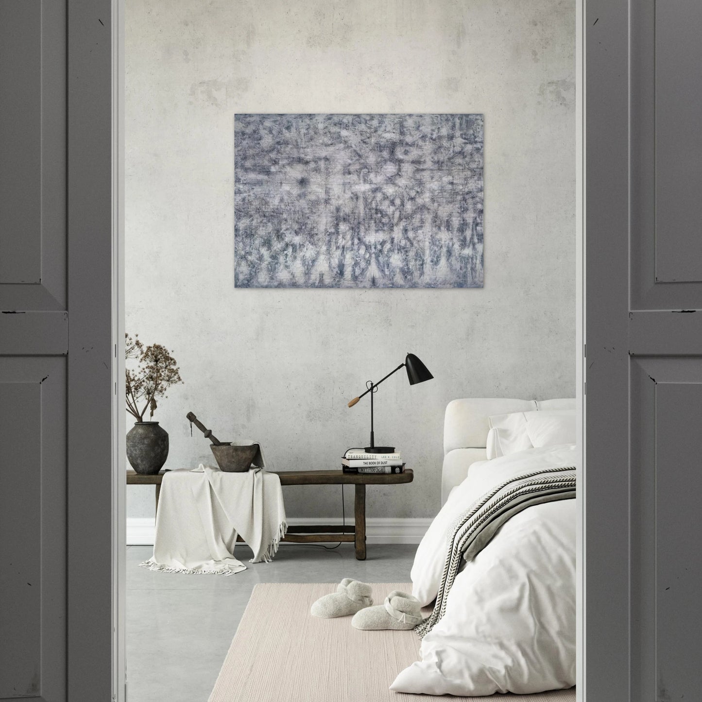 White Garden - Richard Pousette-Dart Brushed Aluminum Print - 70x100 cm / 28x40 inches | Richard Pousette-Dart Aluminum Print | Richard Pousette-Dart Prints