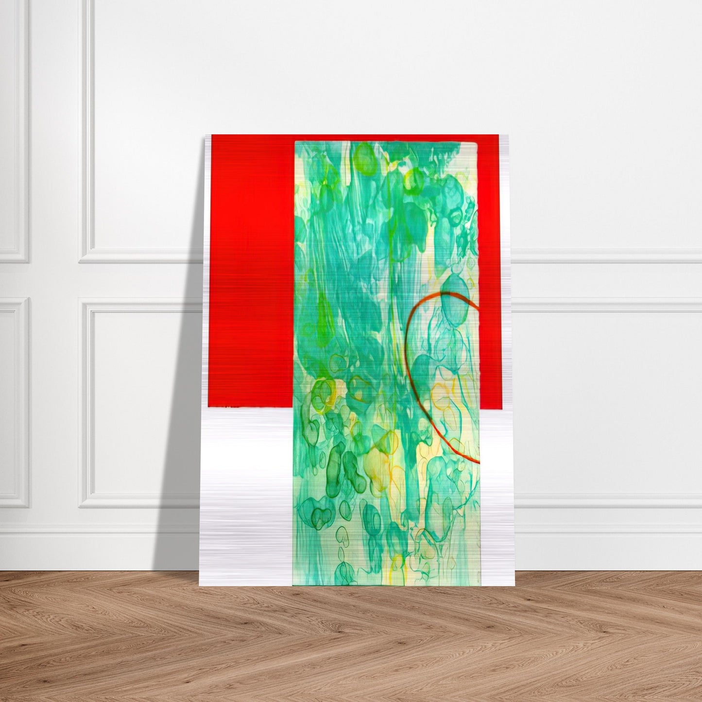 Bluest - Sam Gilliam Brushed Aluminum Print - 70x100 cm / 28x40 inches | Sam Gilliam Aluminum Print | Sam Gilliam Prints