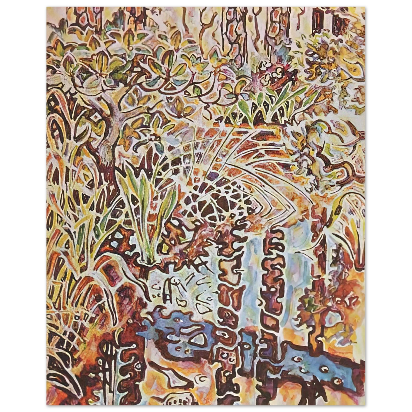 Walter Inglis Anderson - Walter Anderson Wall art - 13x18 cm / 5x7 inches - Premium Wooden Framed Poster With Fine Art Paper-canvas - Black frame