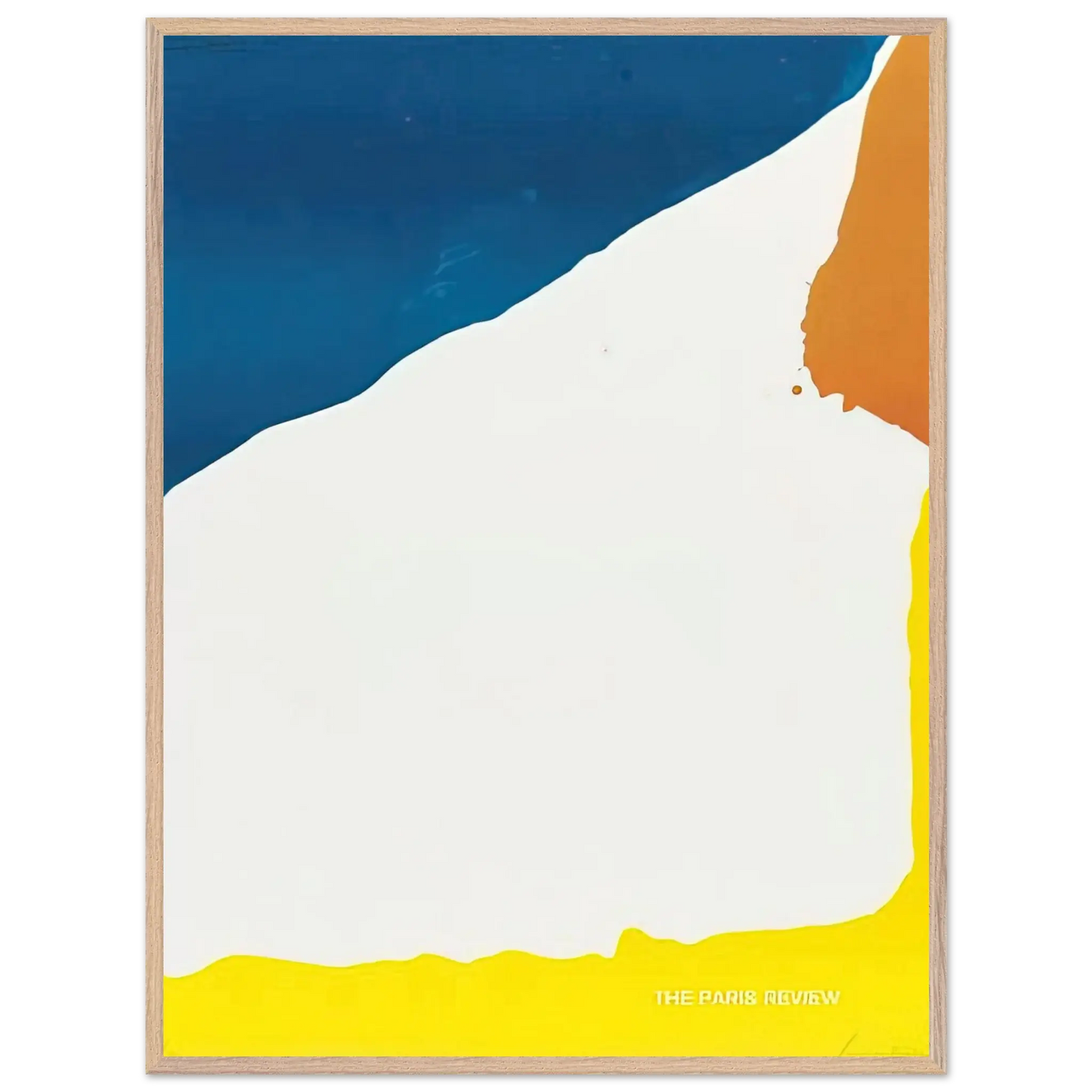 Helen Frankenthaler - Paris Review - 1966 Wall art - 30x45 cm / 12x18 Inches - Premium Wooden Framed Poster With Fine Art Paper - Wood frame