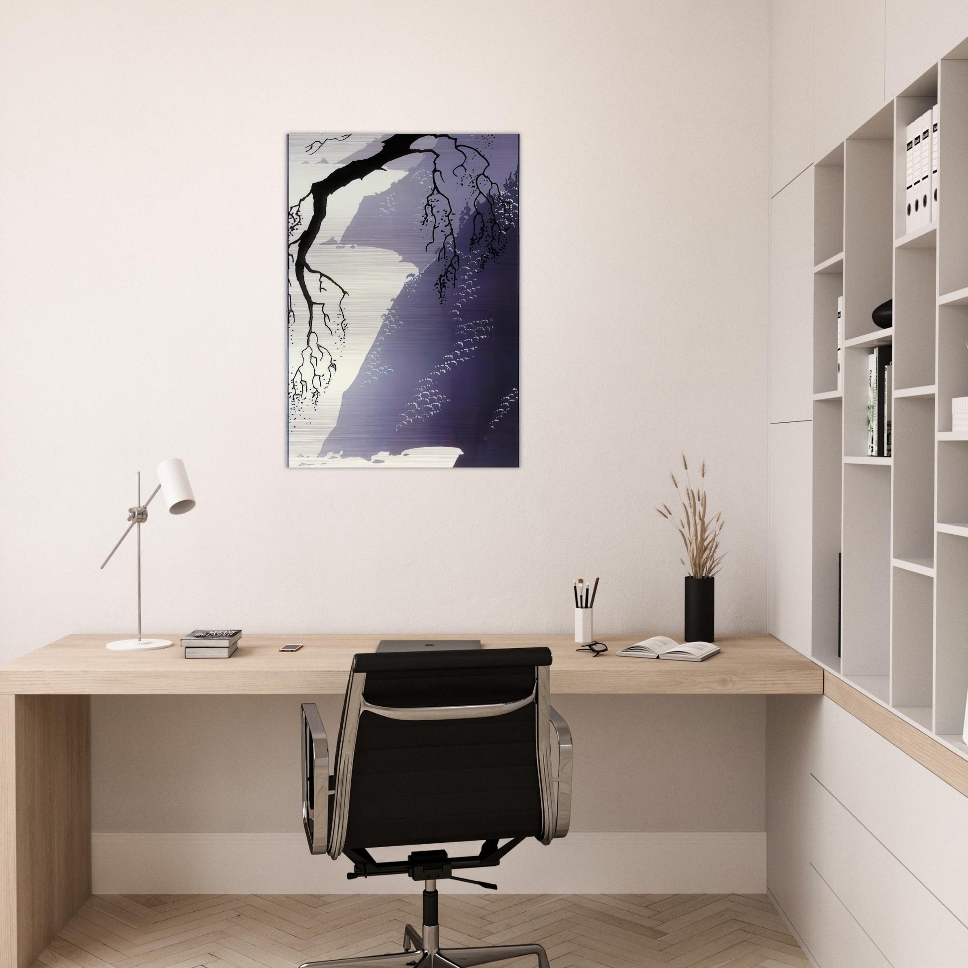 Gray Mist - Eyvind Earle Brushed Aluminum Print - 70x100 cm / 28x40 inches | Eyvind Earle Aluminum Print | Eyvind Earle Prints