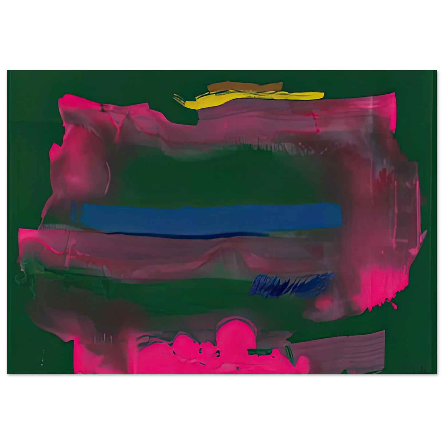 Helen Frankenthaler - Reef, 1991- Wall Art - 30x40 cm / 12x16 inches - Fine Art Poster-canvas - -