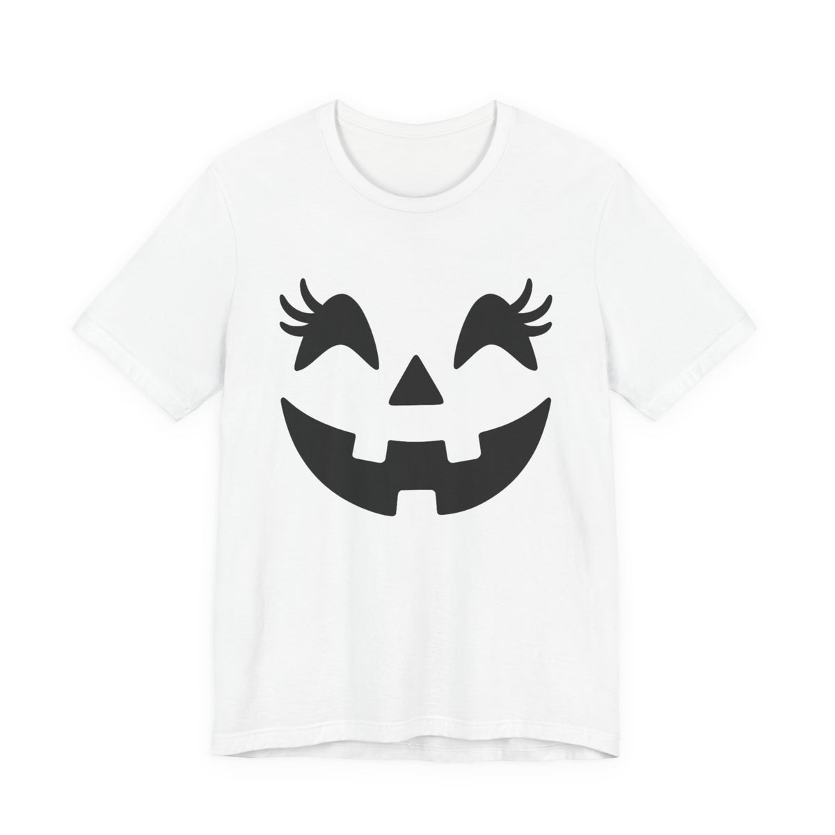 Masque de citrouille Jack O'Lantern Cils Halloween Femmes Filles T-Shirt