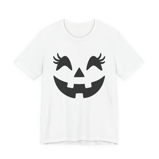 Masque de citrouille Jack O'Lantern Cils Halloween Femmes Filles T-Shirt