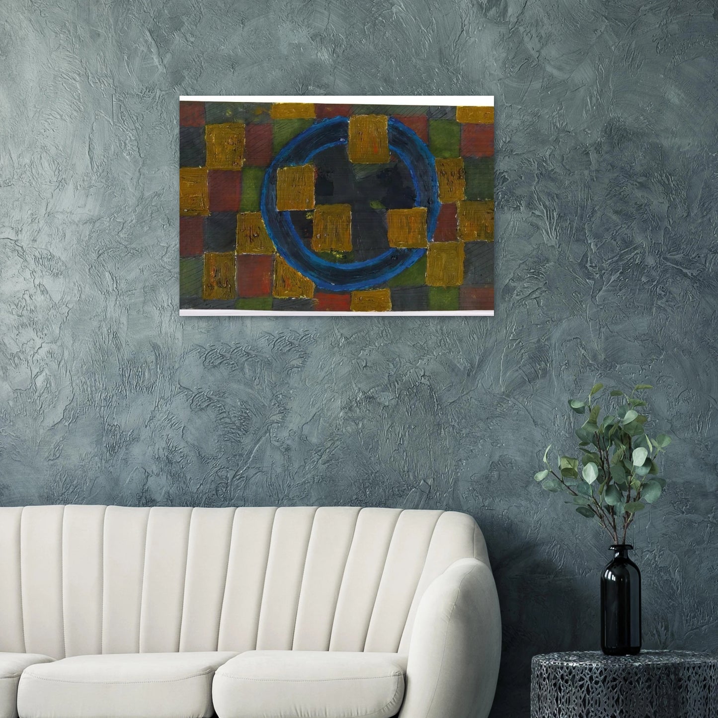 Kreise und Quadrate - 1963 - Johannes Itten Brushed Aluminum Print - 70x100 cm / 28x40 inches | Johannes Itten Aluminum Print | Johannes Itten Prints
