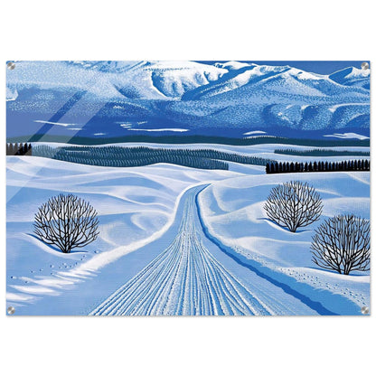 Winter Roads - Hiroshi Nagai Acrylic Print - 70x100 cm / 28x40″ inches