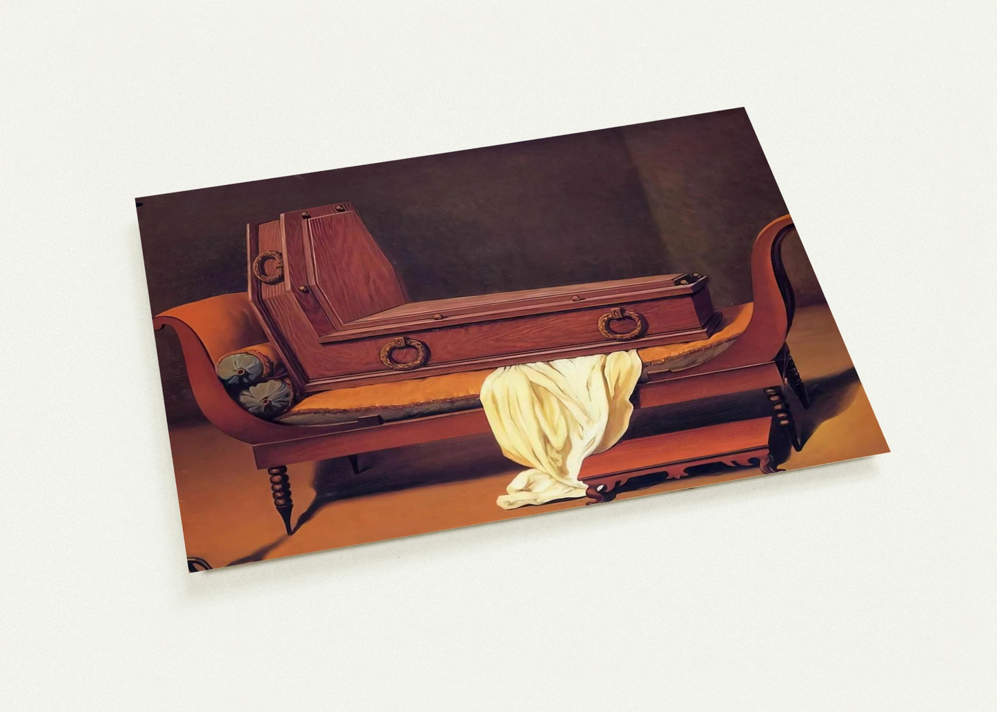 PERSPECTIVE MADAME RECAMIER BY DAVID 1949 By Rene Magritte Pack of 10 Post Cards | Rene Magritte Post Cards | A6 (10.5 x 14.8 cm) - 4.1 x 5.8 inches