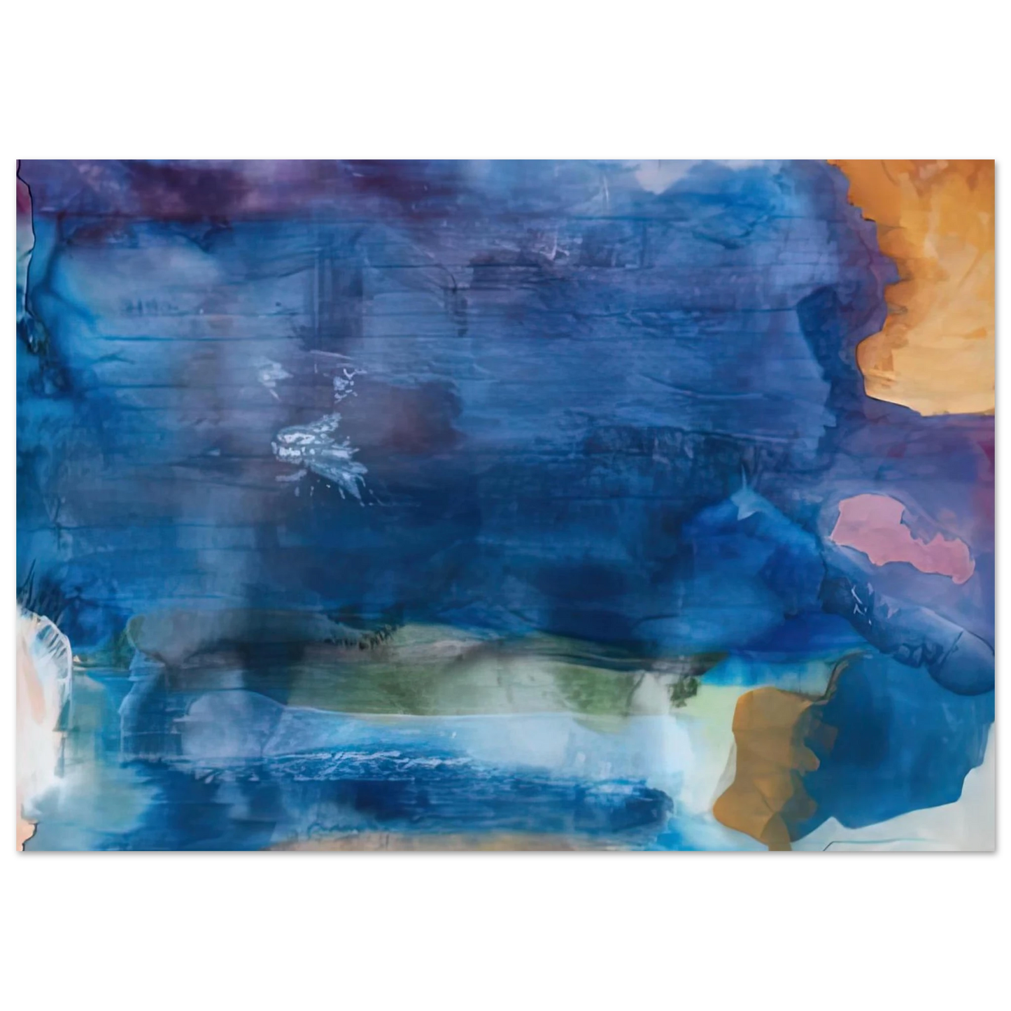 Helen Frankenthaler - Riverhead, 1963-64- Wall Art - 60x80 cm / 24x32 inches - Fine Art Poster-canvas - -