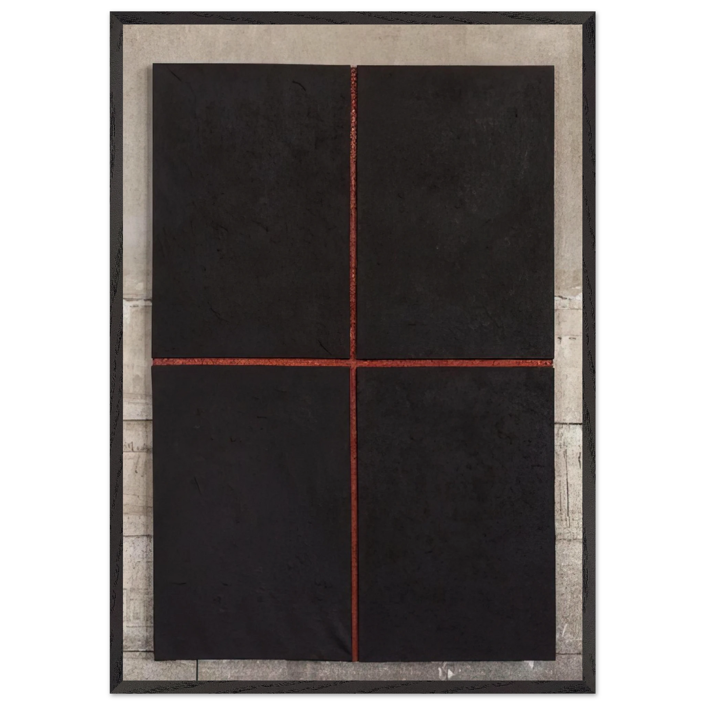 Untitled First Relief - 1961 - Donald Judd 70x100 cm / 28x40 inches Framed Art Print – Black Wooden Frame