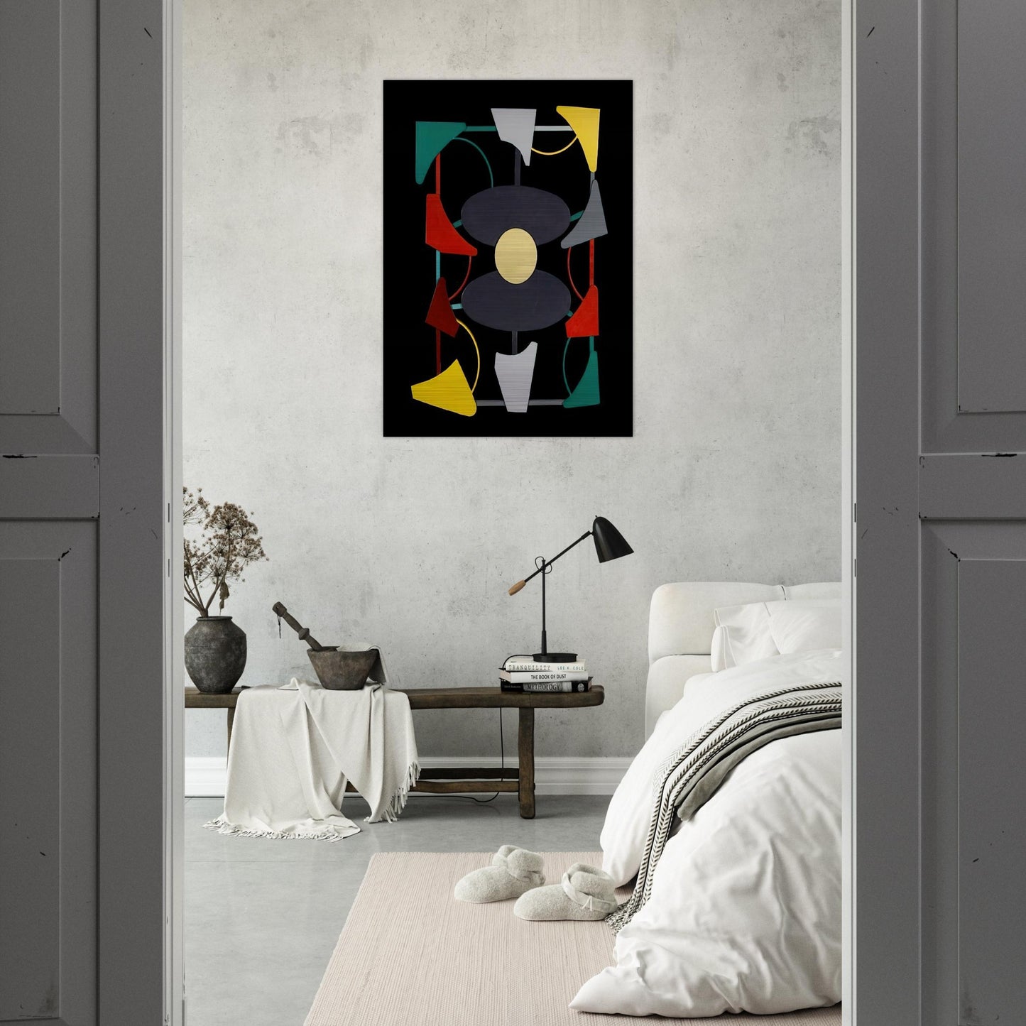 Planos y color liberados - 1947 - Gyula Kosice Brushed Aluminum Print - 70x100 cm / 28x40 inches | Gyula Kosice Aluminum Print | Gyula Kosice Prints