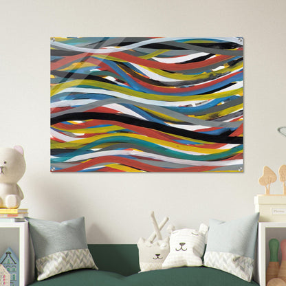 Untitled Ribbons - Sol LeWitt Acrylic Print - 70x100 cm / 28x40″ inches