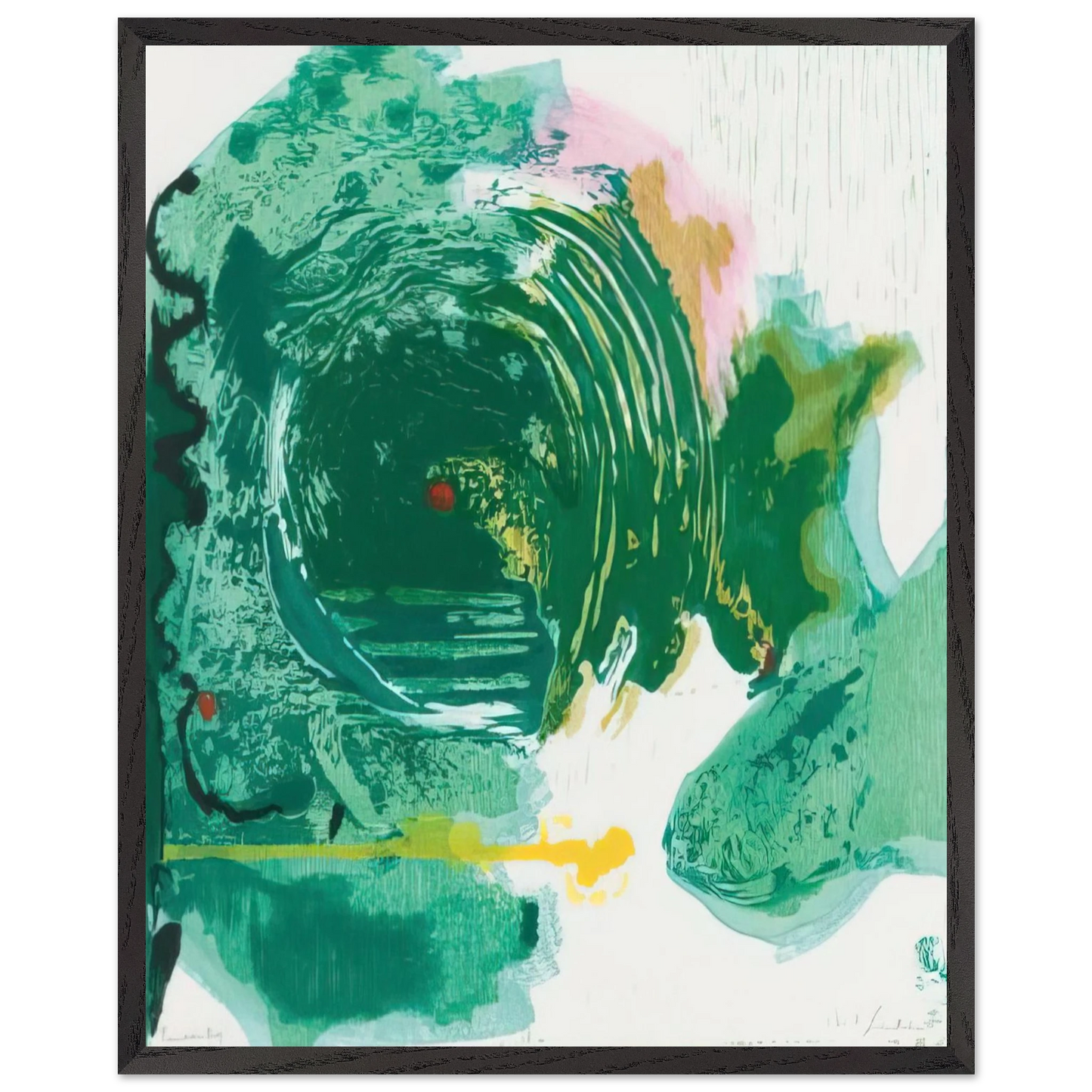 Helen Frankenthaler - Radius - 1993 Wall art - 60x90 cm / 24x36 inches - Fine Art Poster-canvas - -