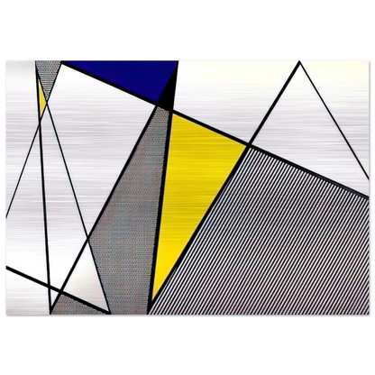 PERFECT PAINTING 1 1985 - Roy Lichtenstein Brushed Aluminum Print - 70x100 cm / 28x40 inches | Roy Lichtenstein Aluminum Print | Roy Lichtenstein Prints