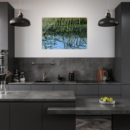 Study for Low Water - Knight's Flowage - 1980 - Neil Welliver Acrylic Print - 70x100 cm / 28x40″ inches