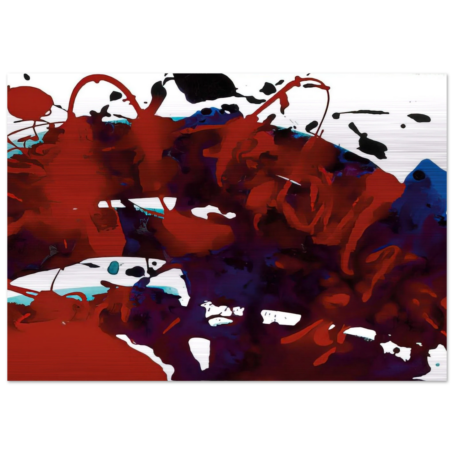 Untitled  SFP94-11  sff 1694  - Sam Francis Brushed Aluminum Print - 70x100 cm / 28x40 inches | Sam Francis Aluminum Print | Sam Francis Prints