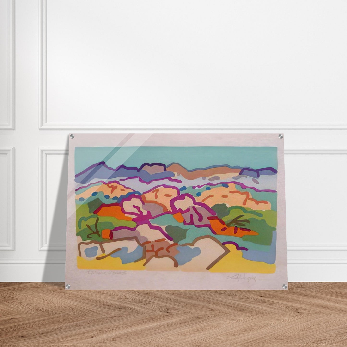 Campagne grecque - 1964 - Charles Lapicque Acrylic Print - 70x100 cm / 28x40″ inches