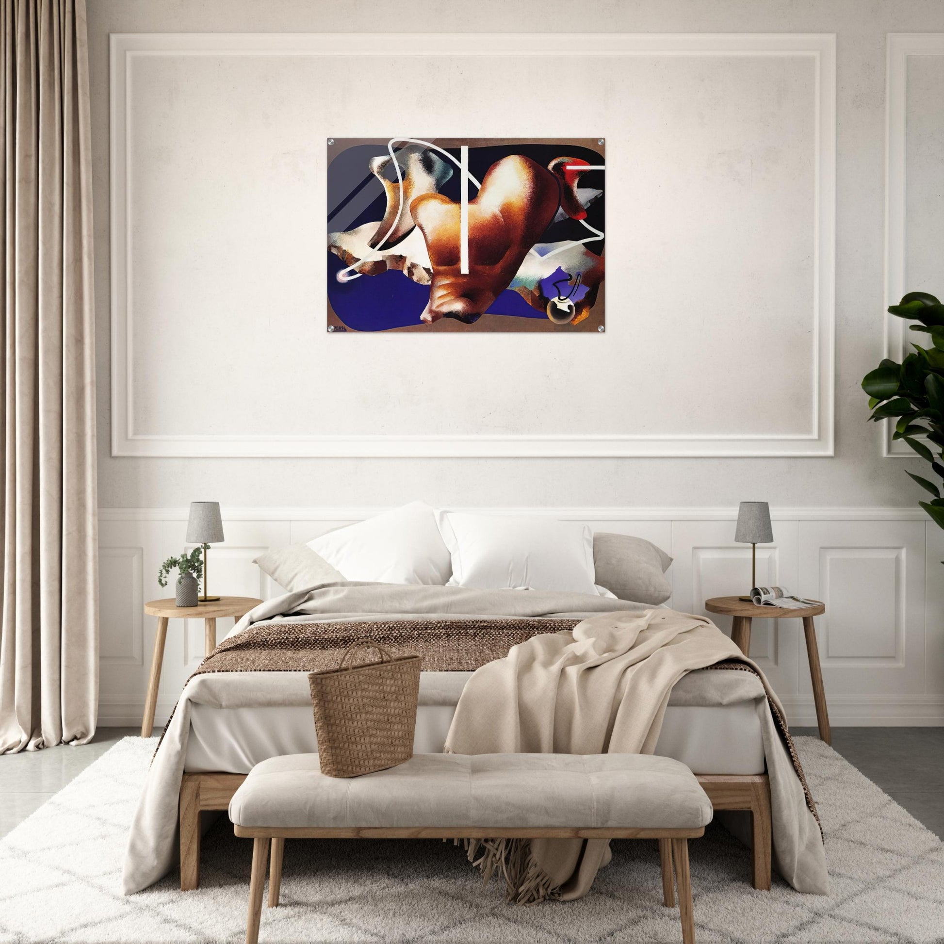 SUPERAMENTO TERRESTRE 1932 - Enrico Prampolini Acrylic Print - 70x100 cm / 28x40″ inches