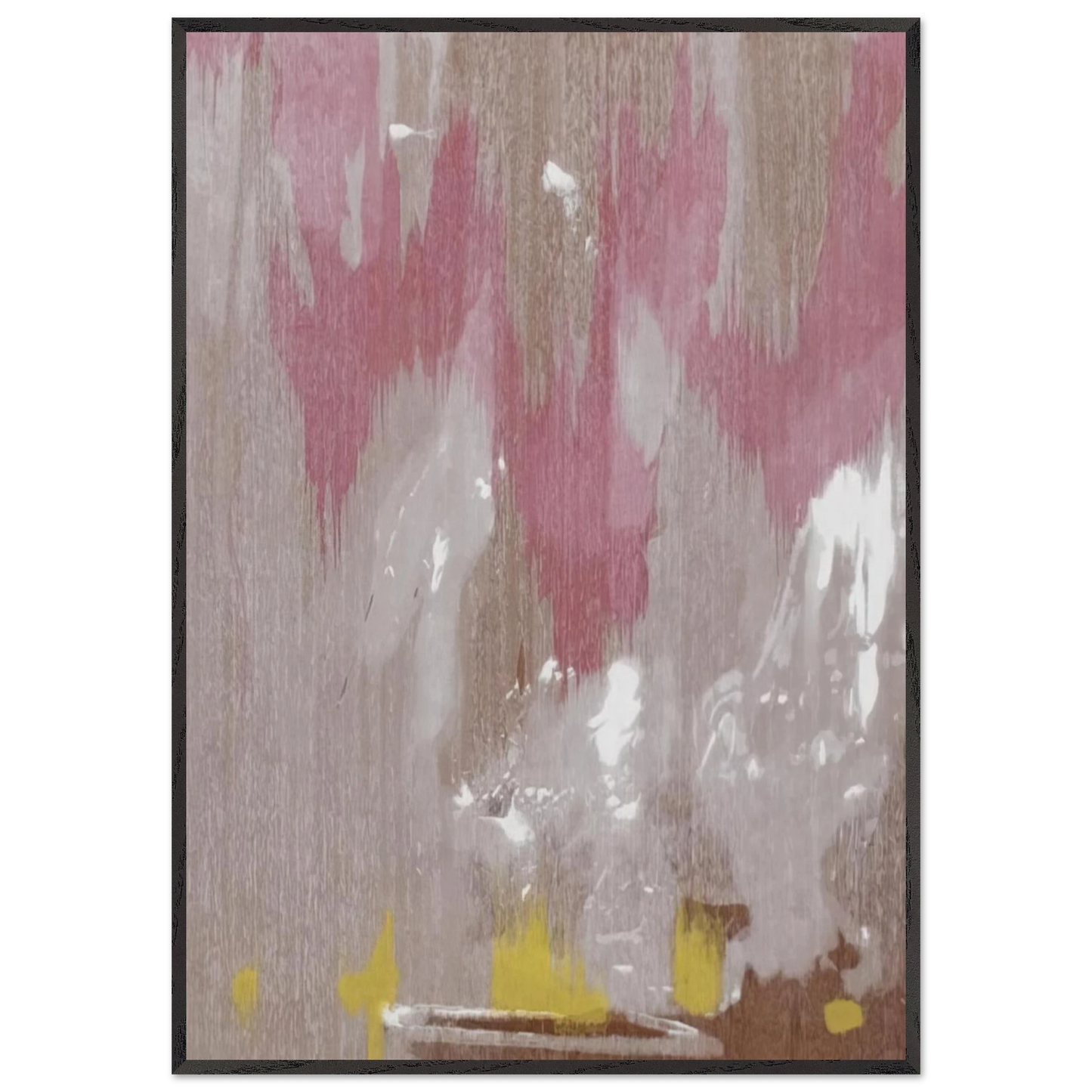 Helen Frankenthaler - Tales of Genji IV - 1998 Wall art - 60x80 cm / 24x32 inches - Premium Wooden Framed Poster With Fine Art Paper-canvas - Black frame