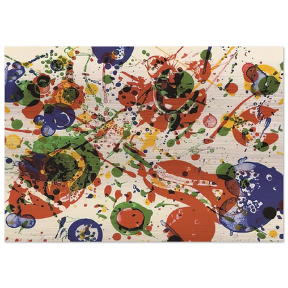Untitled  from Pasadena Box   Lembark L60  - Sam Francis Brushed Aluminum Print - 70x100 cm / 28x40 inches | Sam Francis Aluminum Print | Sam Francis Prints