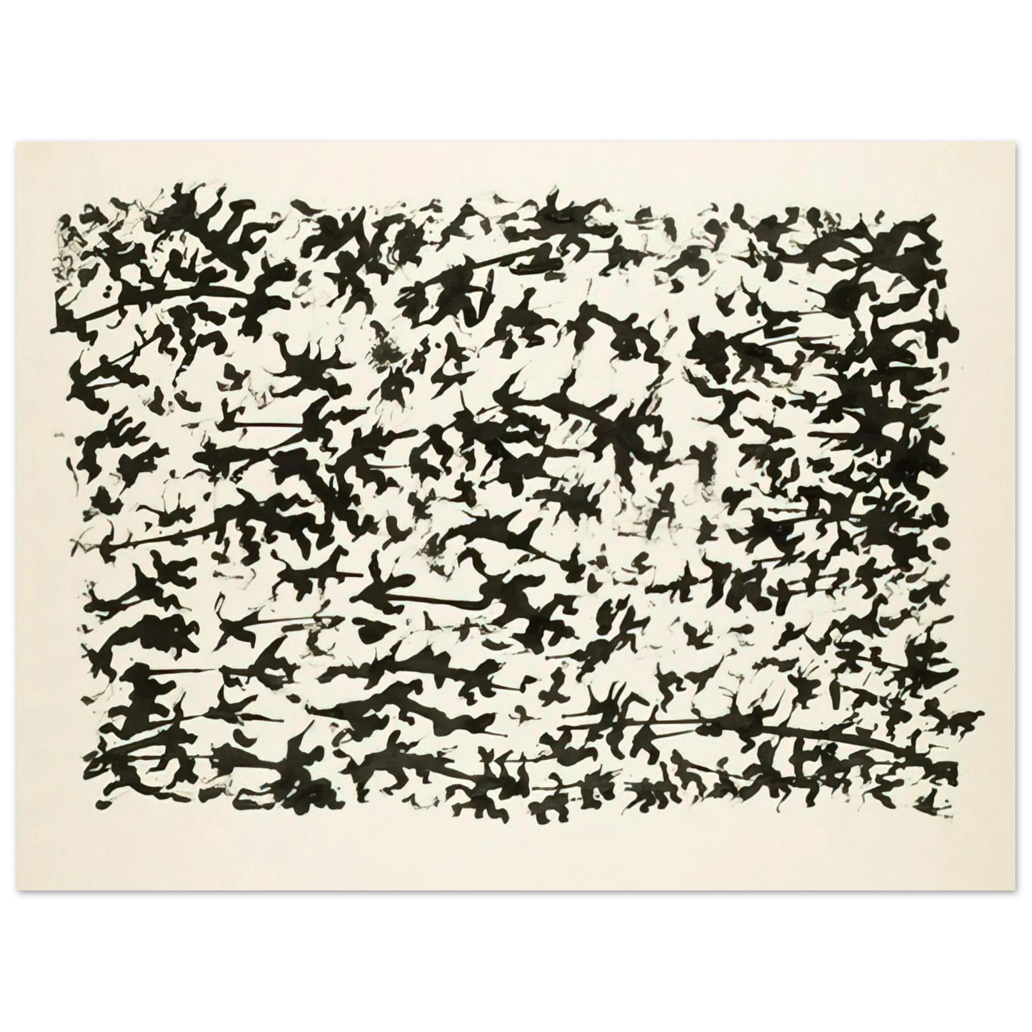 Henri Michaux - Untitled - Tachisme  75x100 cm / 30x40inches Fine Art Poster