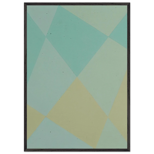 Dynamische farbdurchdringung - Concretism - Max Bill 70x100 cm / 28x40 inches Framed Art Print – Black Wooden Frame