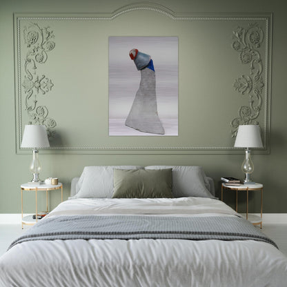 THE CLOWN 1947 - Kurt Schwitters Brushed Aluminum Print - 70x100 cm / 28x40 inches | Kurt Schwitters Aluminum Print | Kurt Schwitters Prints