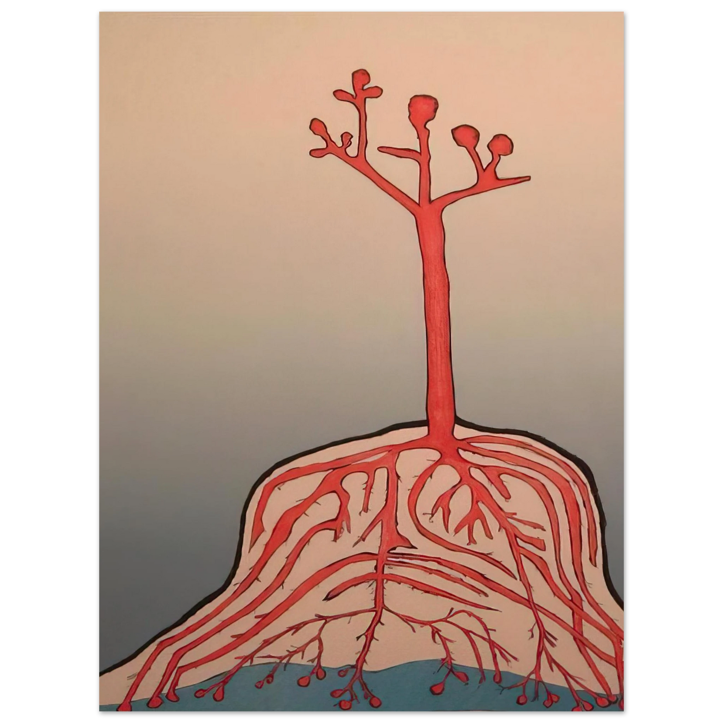 Louise Bourgeois - THE AINU TREE  75x100 cm / 30x40inches Fine Art Poster