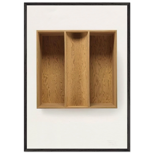 Untitled 91-7 Ballantine - 1991 - Donald Judd 70x100 cm / 28x40 inches Framed Art Print – Black Wooden Frame