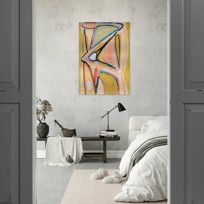 Composition - 1967 - Bram van Velde Brushed Aluminum Print - 70x100 cm / 28x40 inches | Bram van Velde Aluminum Print | Bram van Velde Prints