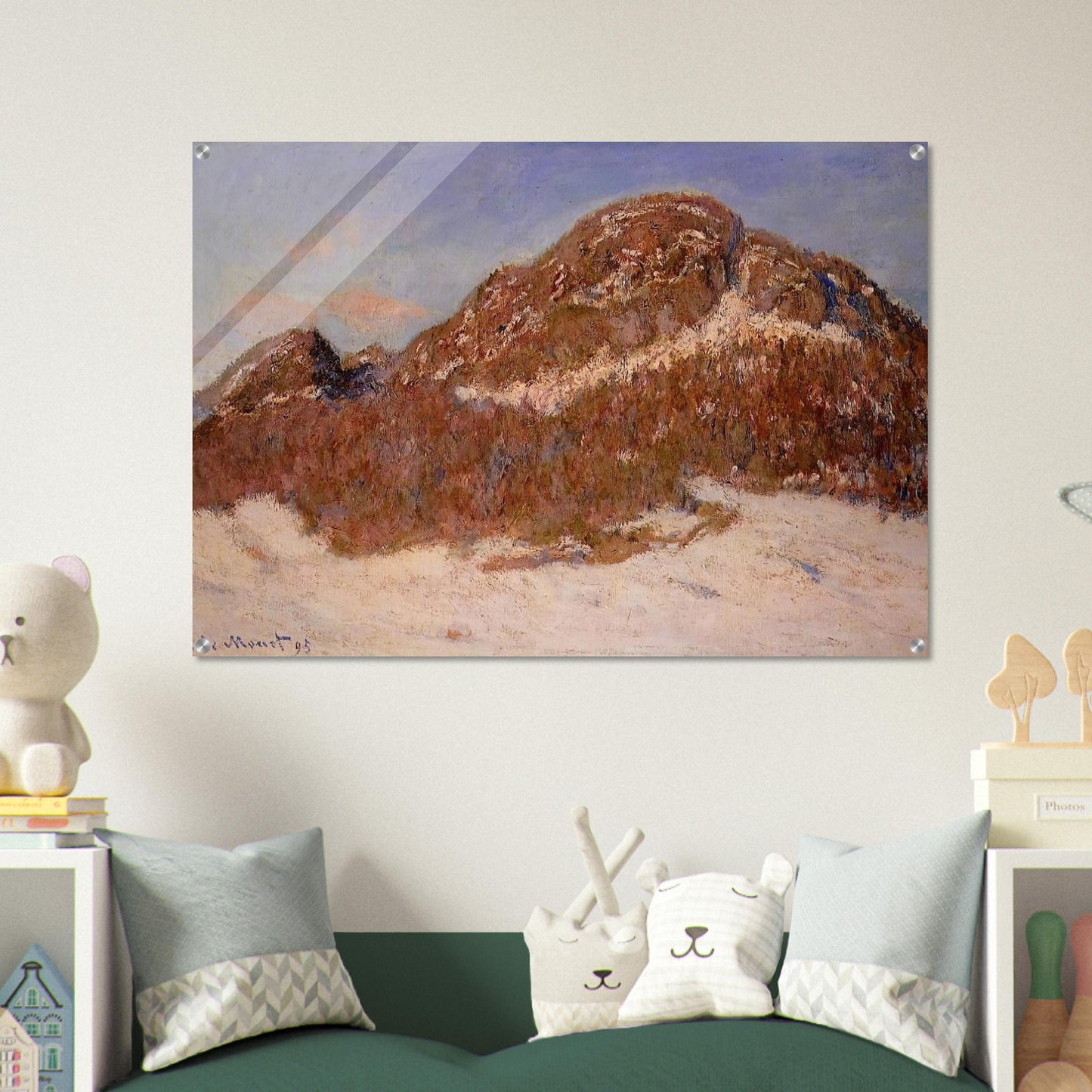 Mount Kolsaas 3 - claude monet Acrylic Print - 70x100 cm / 28x40″ inches | claude monet Wall Art | claude monet Prints